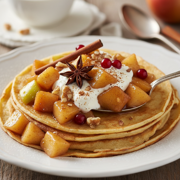 Spiced Cinnamon Apple Compote for Crepes recipe