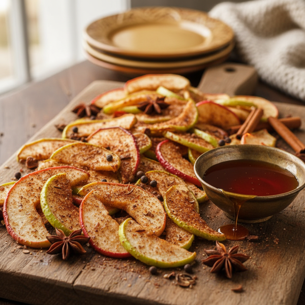 Spiced Cinnamon Apple Strips recipe