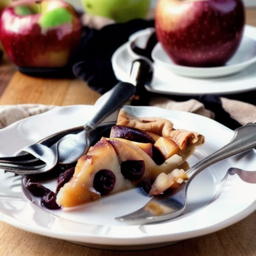 Spiced Cinnamon Raisin Apple Tart recipe