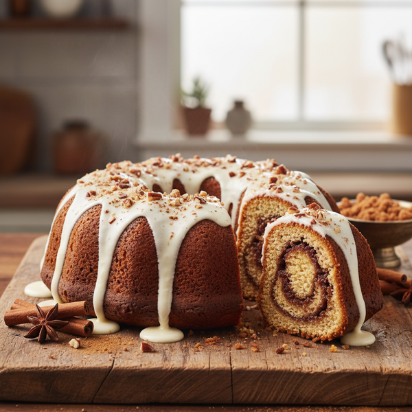 Spiced Cinnamon Streusel Bundt Cake Delight recipe
