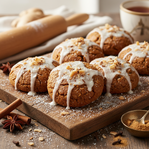 Spiced Coconut Gingerbread Delight Cookies recipe