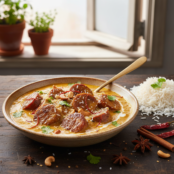 Spiced Coconut Sausage Curry recipe