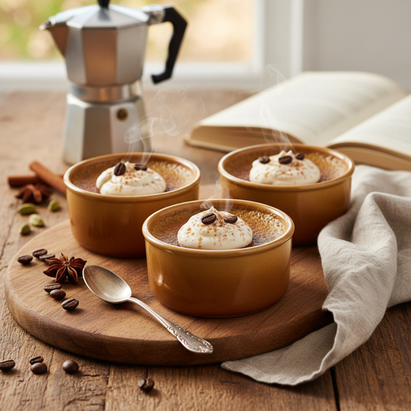 Spiced Coffee Custard Delights recipe