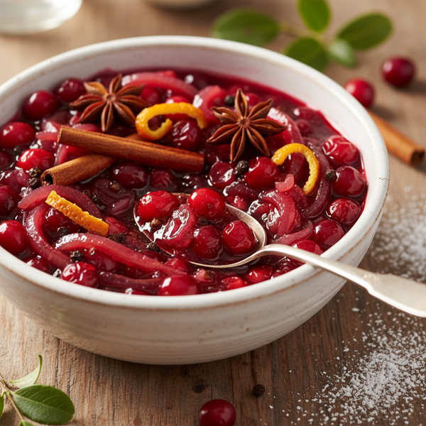 Spiced Cranberry and Red Onion Chutney recipe