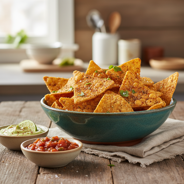 Spiced Crunchy Tortilla Wedges recipe
