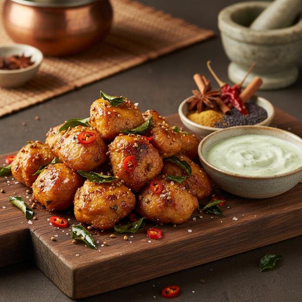 Spiced Curry Leaf Chicken Bites recipe