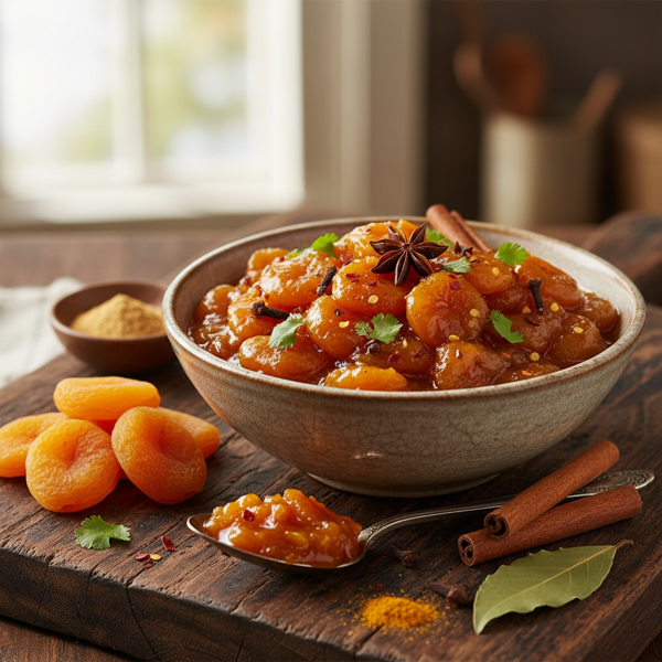 Spiced Dried Apricot Chutney recipe