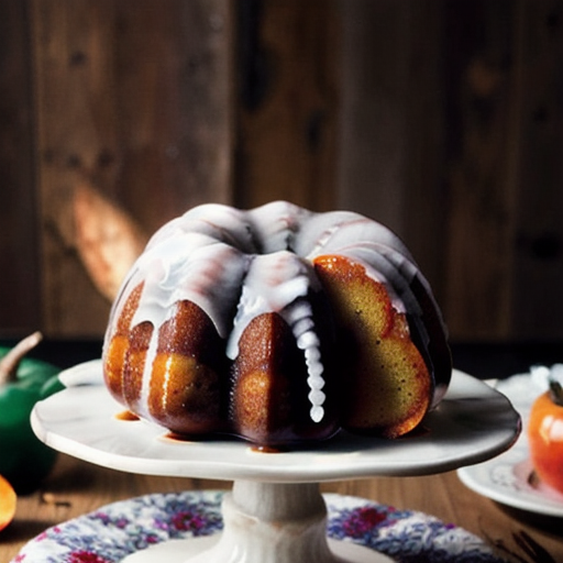 Spiced Fuyu Persimmon Bundt Cake recipe