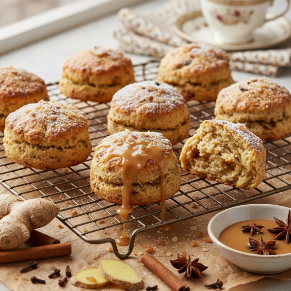 Spiced Ginger Delight Scones recipe