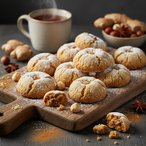 Spiced Ginger Hazelnut Delights recipe
