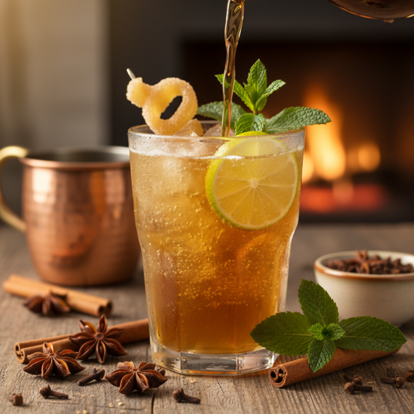 Spiced Ginger Rum Shandy recipe