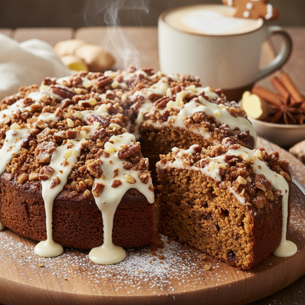 Spiced Gingerbread Delight Coffee Cake recipe