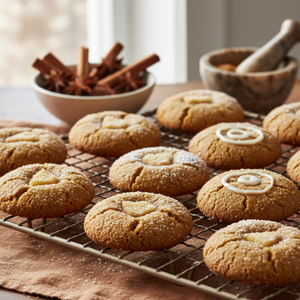 Spiced Gingersnap Cookies recipe