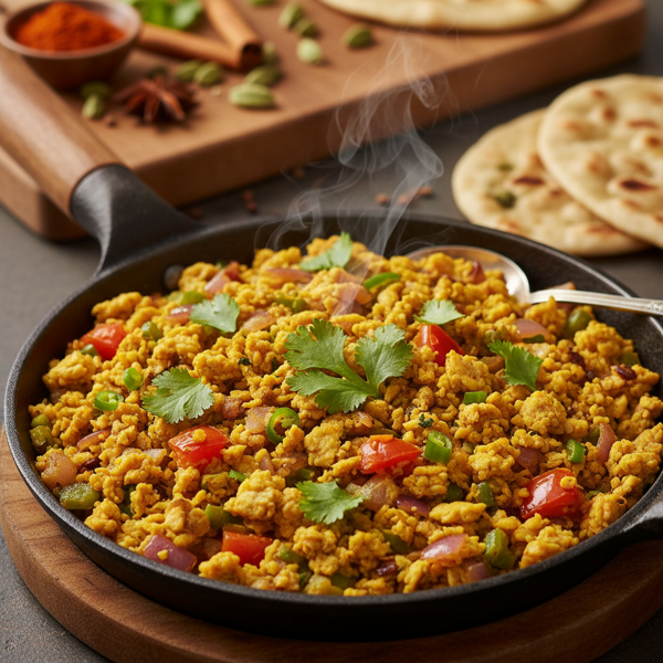 Spiced Indian Egg Bhurji recipe
