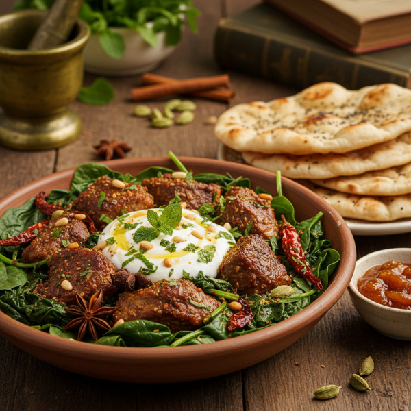 Spiced Lamb and Spinach Delight recipe