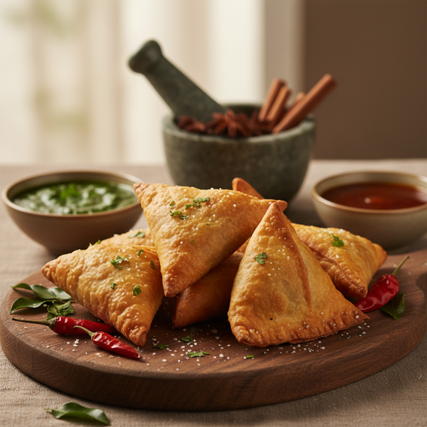 Spiced Lamb or Beef Samosas recipe
