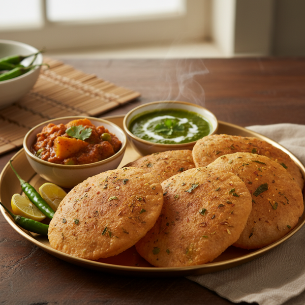Spiced Masala Poori recipe