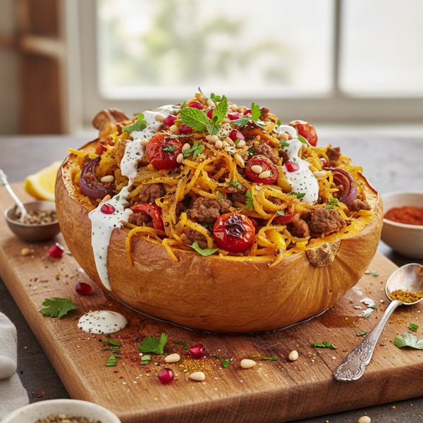 Spiced Middle Eastern Spaghetti Squash Delight recipe
