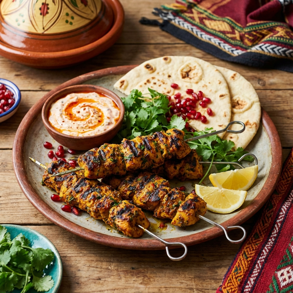 Spiced Moroccan Chicken Kebabs recipe