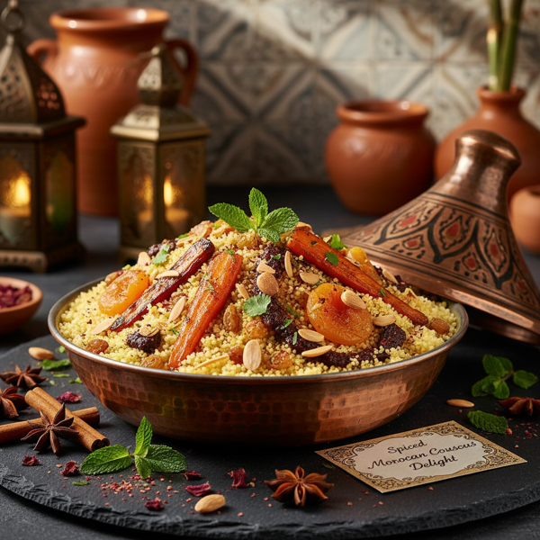 Spiced Moroccan Couscous Delight recipe