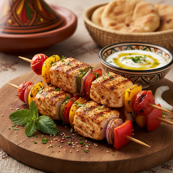 Spiced Moroccan Fish Kebabs recipe