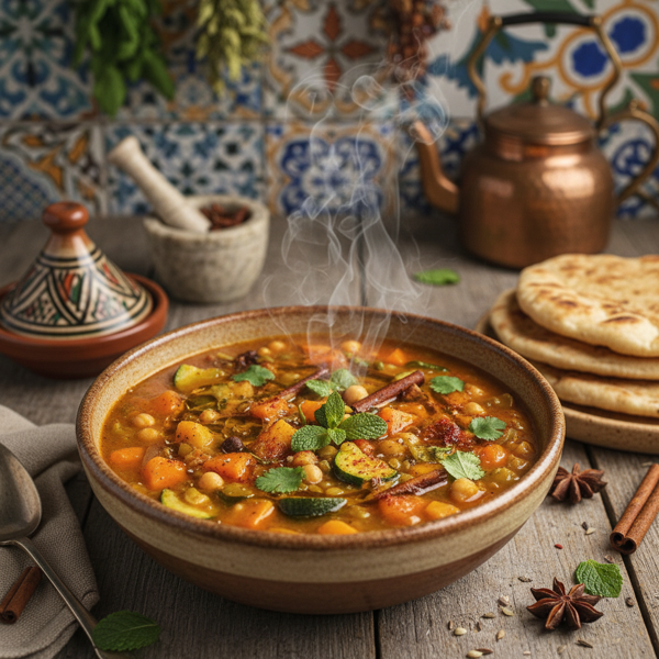 Spiced North African Vegetable Medley Soup recipe