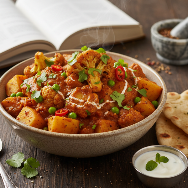 Spiced Pea, Cauliflower, and Potato Delight recipe