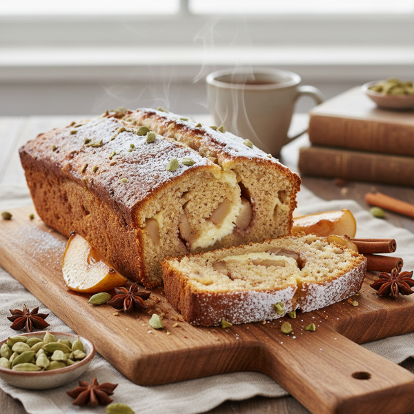 Spiced Pear & Cardamom Delight Bread recipe