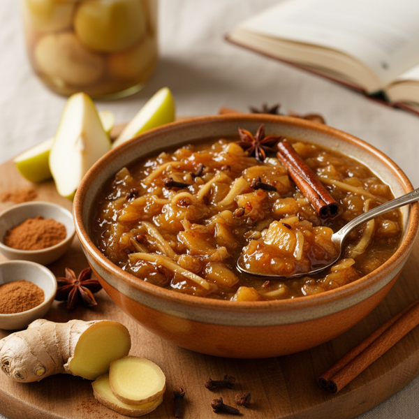 Spiced Pear and Ginger Chutney recipe