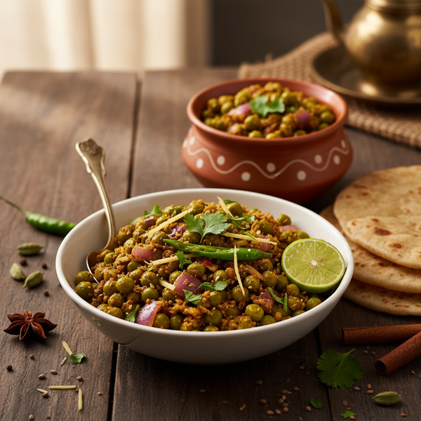 Spiced Peas Curry (Sukhi Matar) recipe