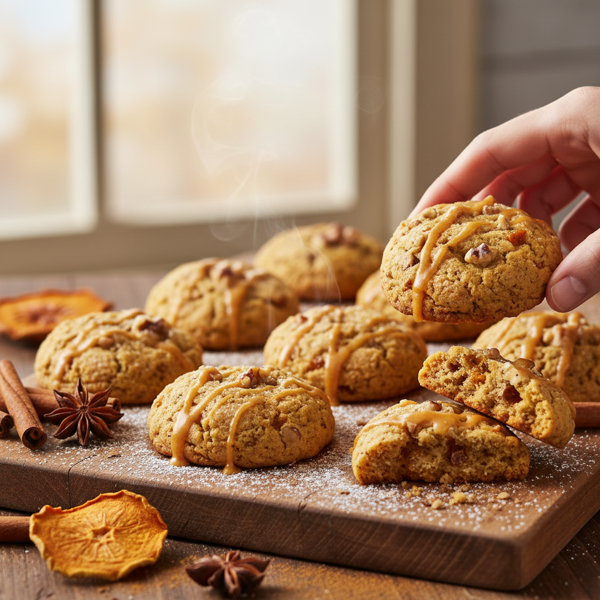 Spiced Persimmon Delight Cookies recipe