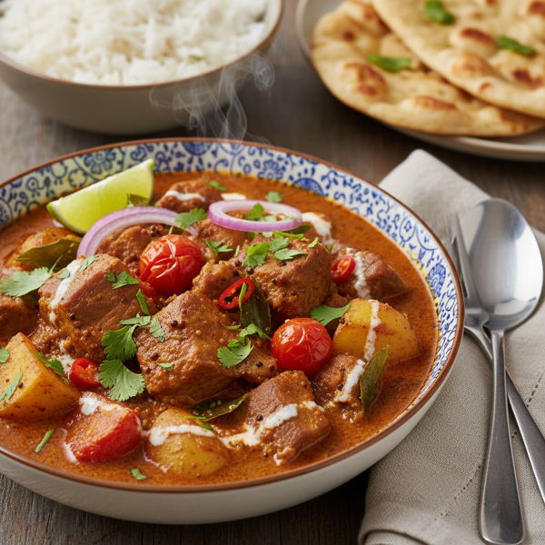 Spiced Pork Curry with Tomatoes and Potatoes recipe