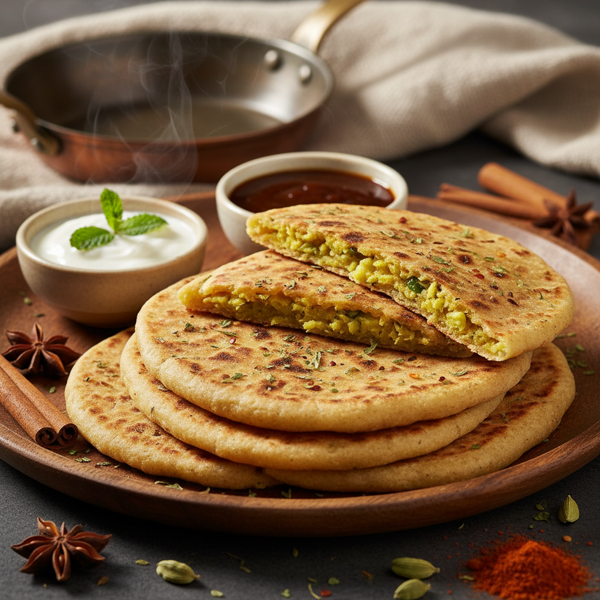 Spiced Potato Flatbreads (Aloo Paratha) recipe
