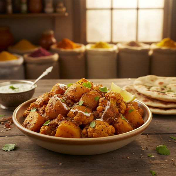 Spiced Potato and Cauliflower Delight (Aloo Gobi) recipe