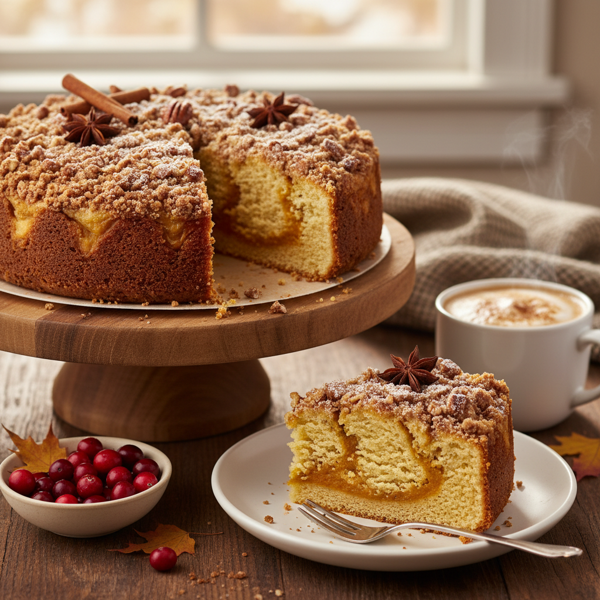 Spiced Pumpkin Delight Coffee Cake recipe