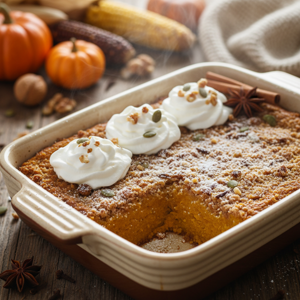 Spiced Pumpkin Delight without Eggs recipe