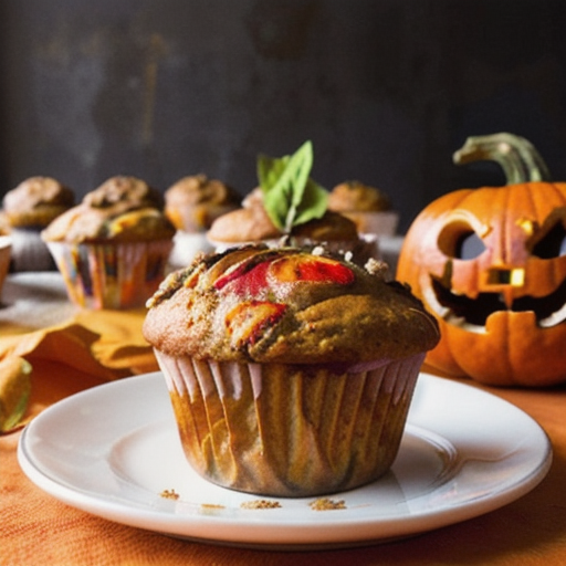 Spiced Pumpkin Fruit Muffins recipe