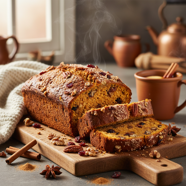 Spiced Pumpkin Nut Bread recipe