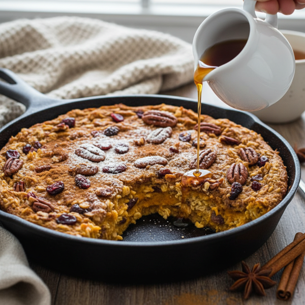Spiced Pumpkin Oatmeal Bake recipe