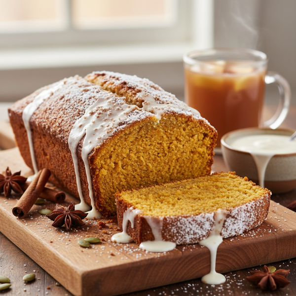 Spiced Pumpkin Sour Cream Bread recipe