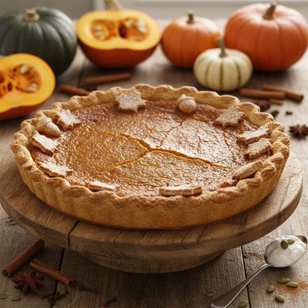 Spiced Pumpkin Squash Pie recipe