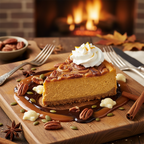 Spiced Pumpkin Turtle Cheesecake Delight recipe