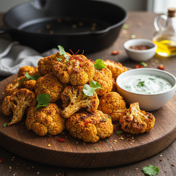 Spiced Roasted Cauliflower Bites recipe