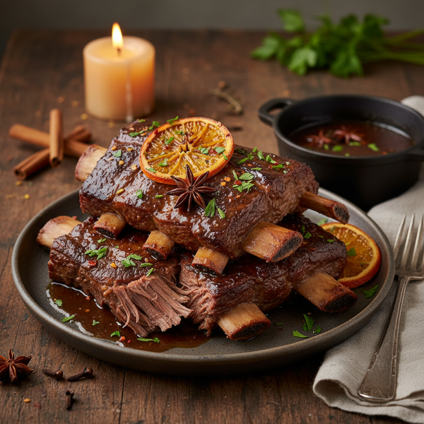Spiced Slow-Braised Beef Short Ribs recipe