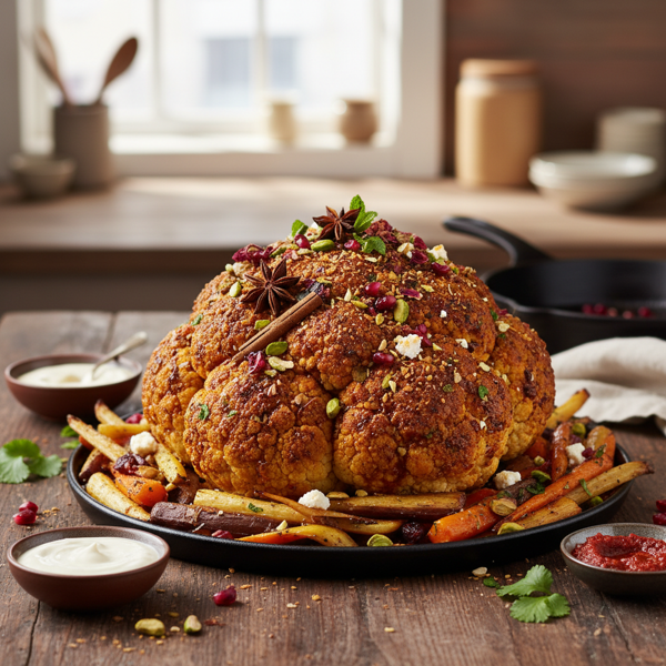 Spiced Stuffed Cauliflower Delight recipe