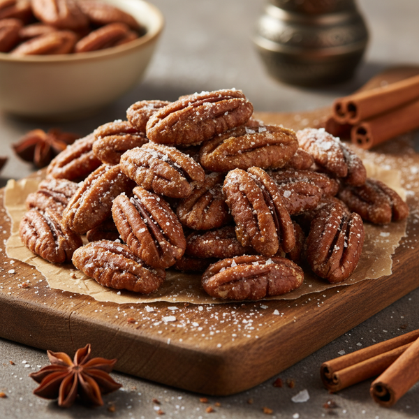 Spiced Sugar Glazed Pecans recipe