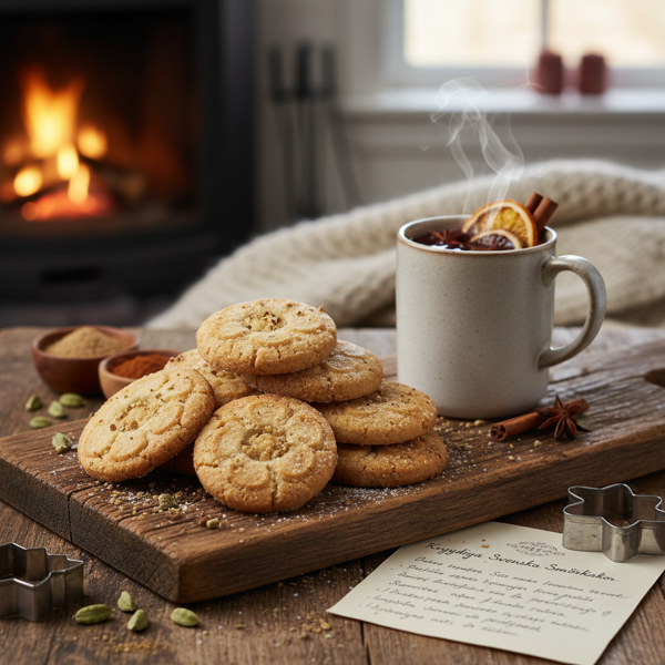 Spiced Swedish Butter Cookies recipe