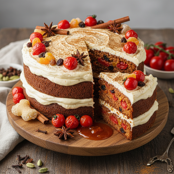 Spiced Tomato Delight Cake recipe