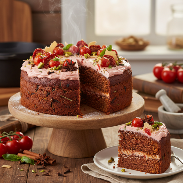 Spiced Tomato Sensation Cake recipe