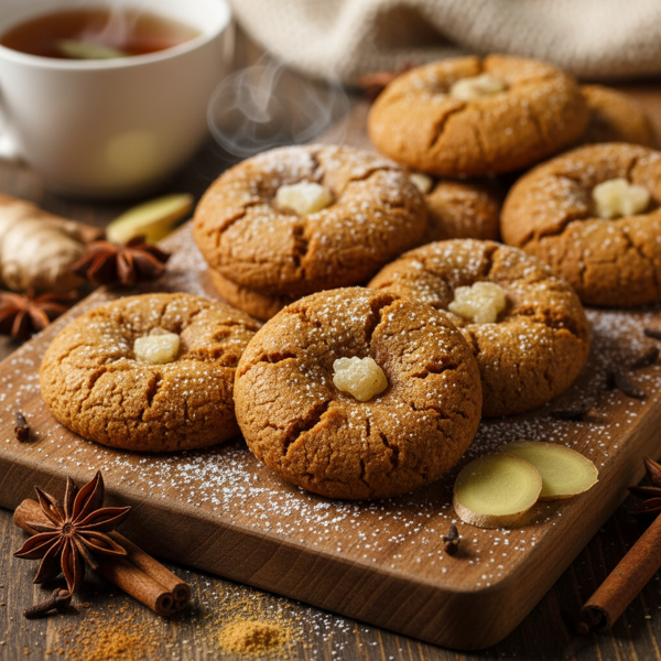 Spiced Vegan Ginger Snap Cookies recipe